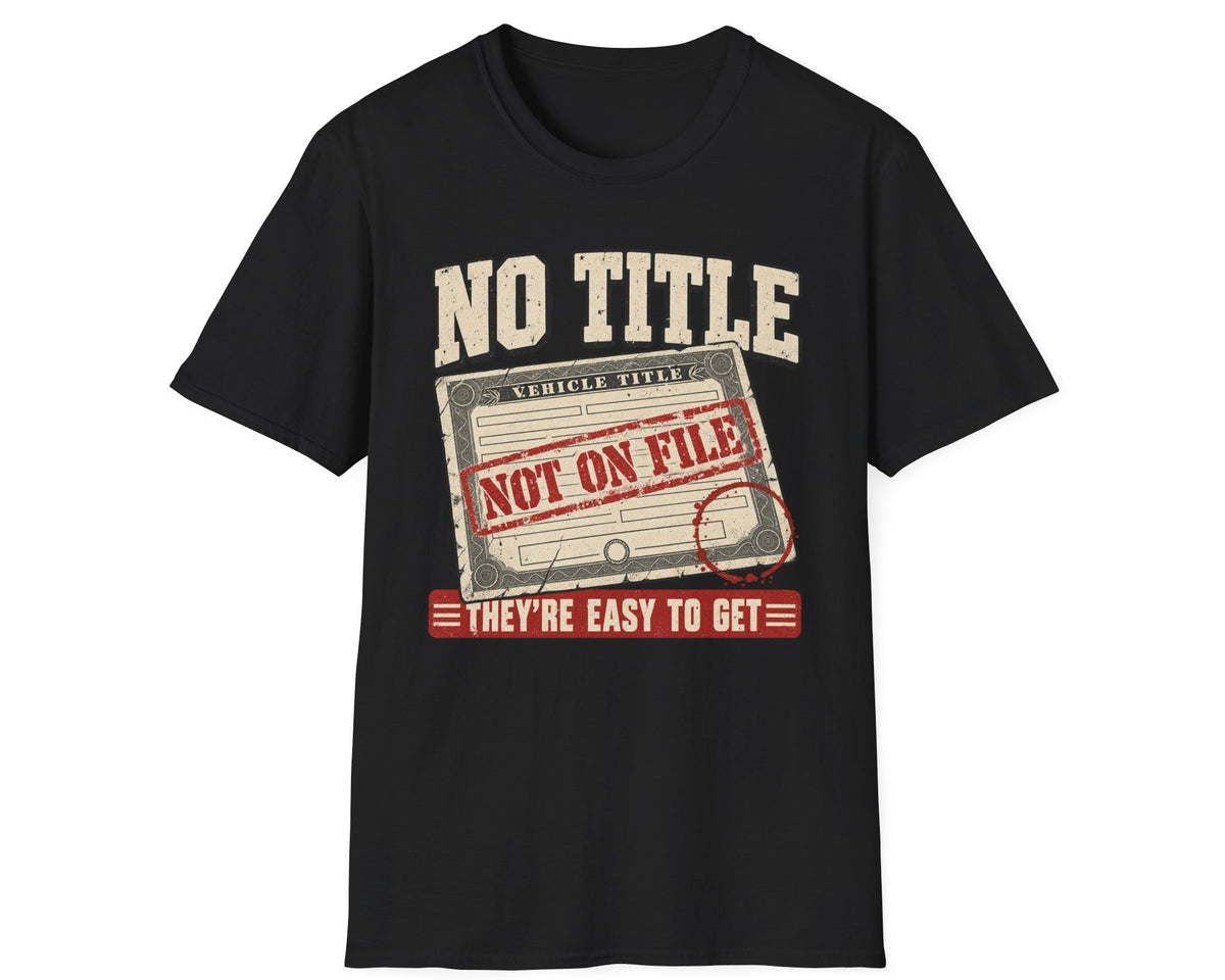 No Title 'Not On File' Graphic T-Shirt