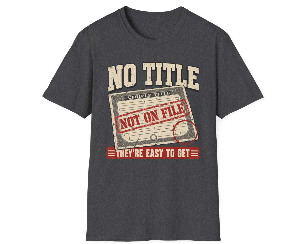No Title 'Not On File' Graphic T-Shirt