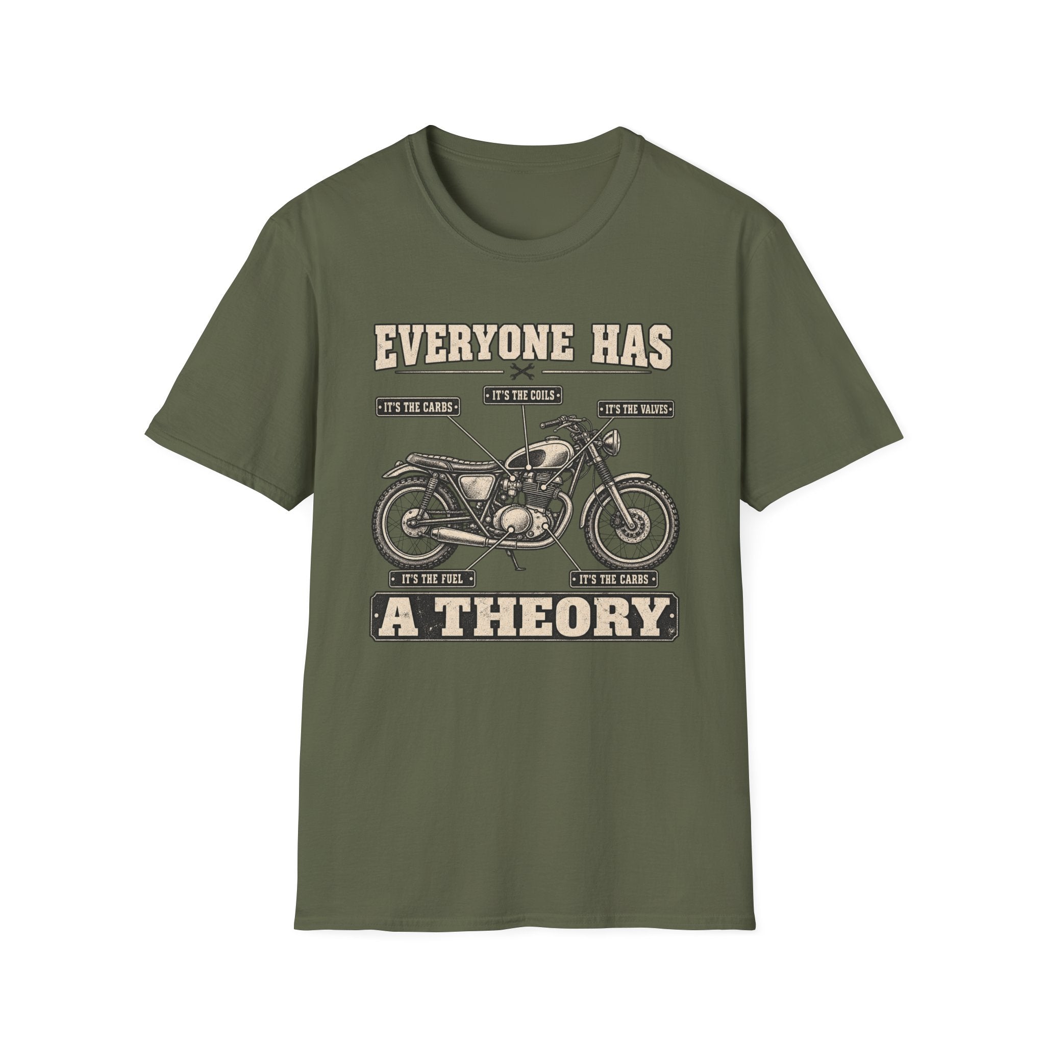 Everyone Has a Theory Motorcycle T-Shirt