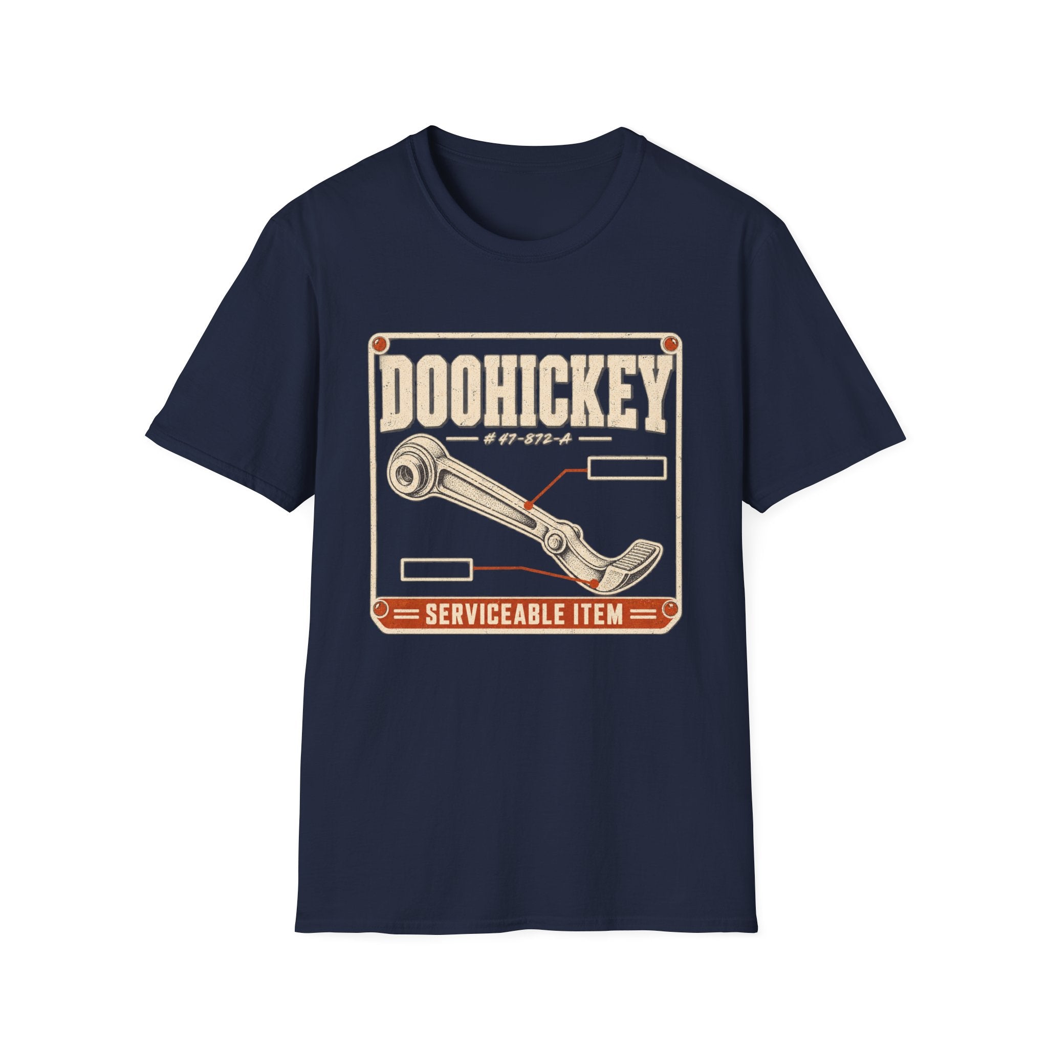 Doohickey Wrench T-Shirt — Vintage Tool Graphic Tee (Serviceable Item)