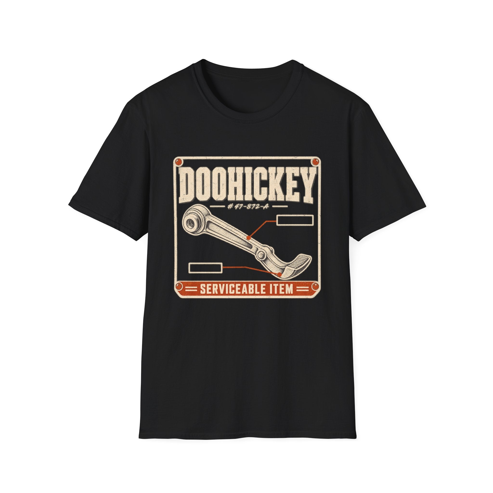 Doohickey Wrench T-Shirt — Vintage Tool Graphic Tee (Serviceable Item)