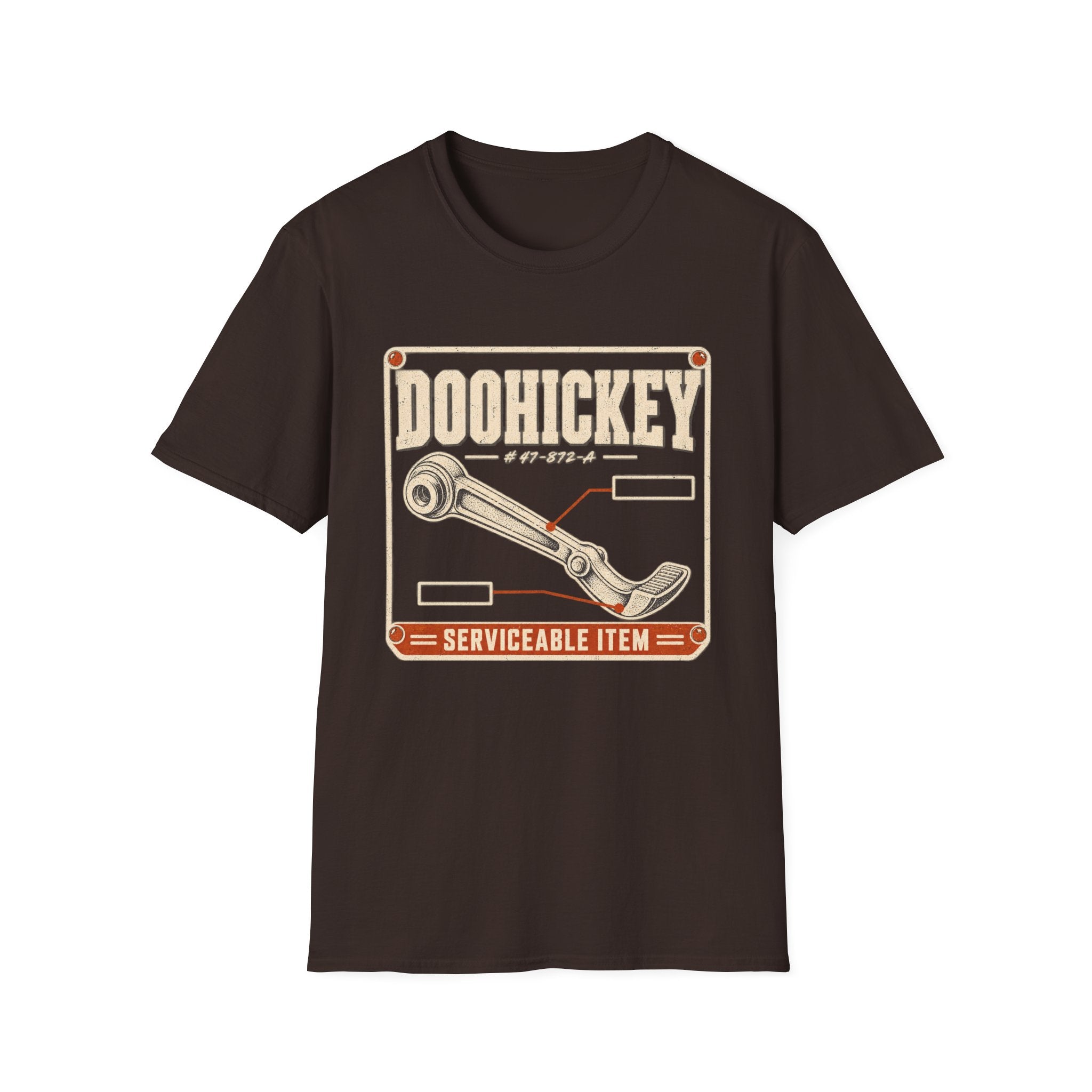 Doohickey Wrench T-Shirt — Vintage Tool Graphic Tee (Serviceable Item)