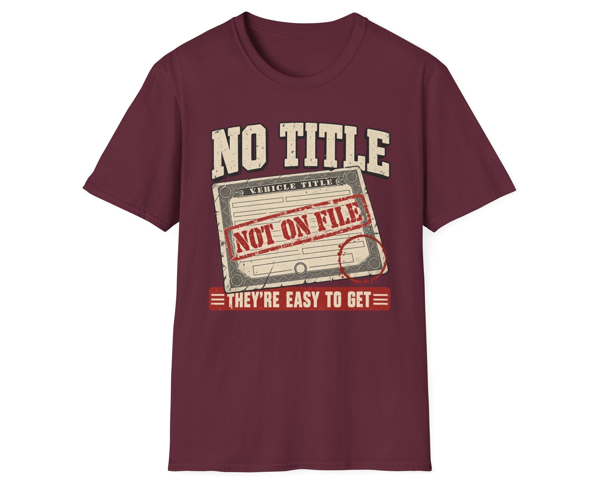 No Title 'Not On File' Graphic T-Shirt