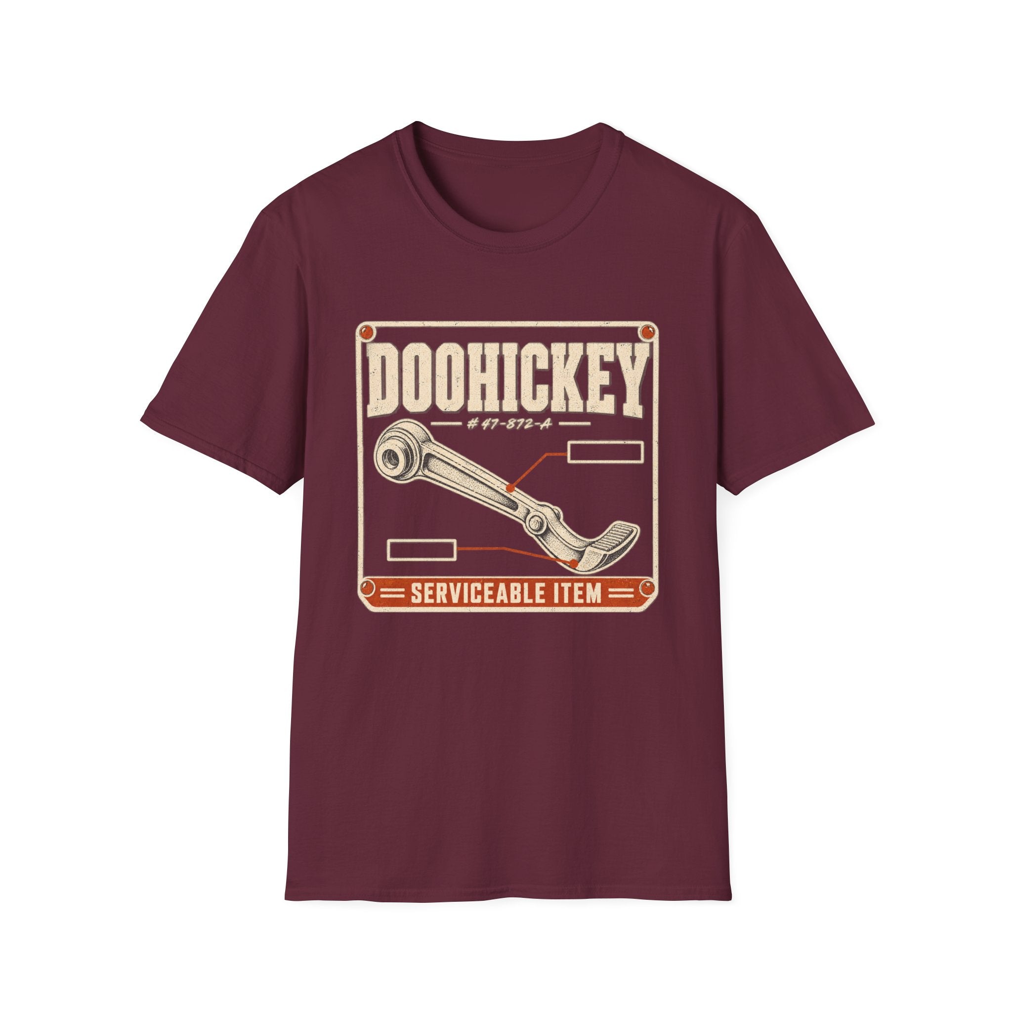 Doohickey Wrench T-Shirt — Vintage Tool Graphic Tee (Serviceable Item)