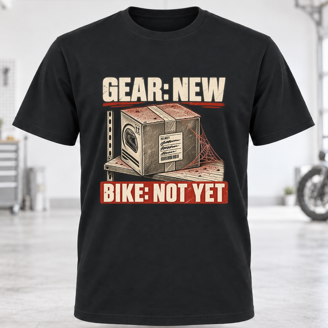T-Shirt — GEAR: NEW / BIKE: NOT YET
