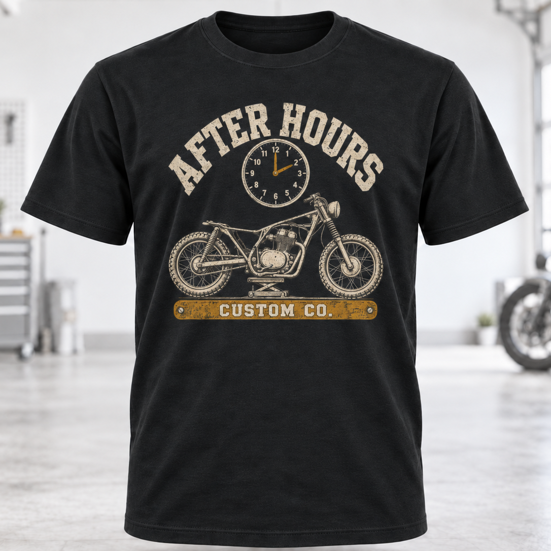 After hours custom build T-Shirt