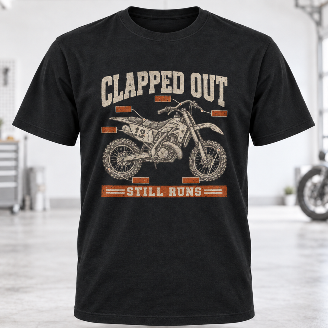 Clapped Out Motorcycle T-Shirt