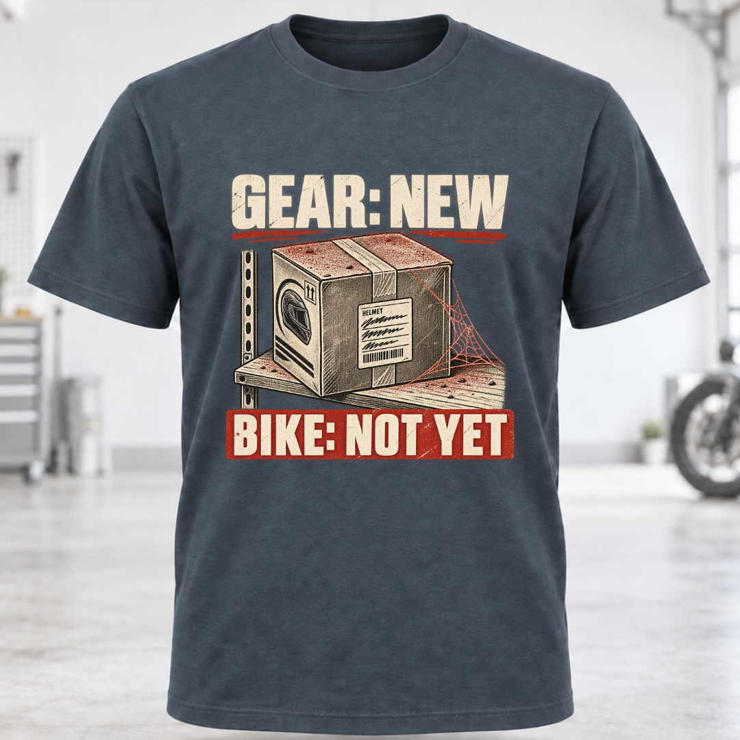 T-Shirt — GEAR: NEW / BIKE: NOT YET
