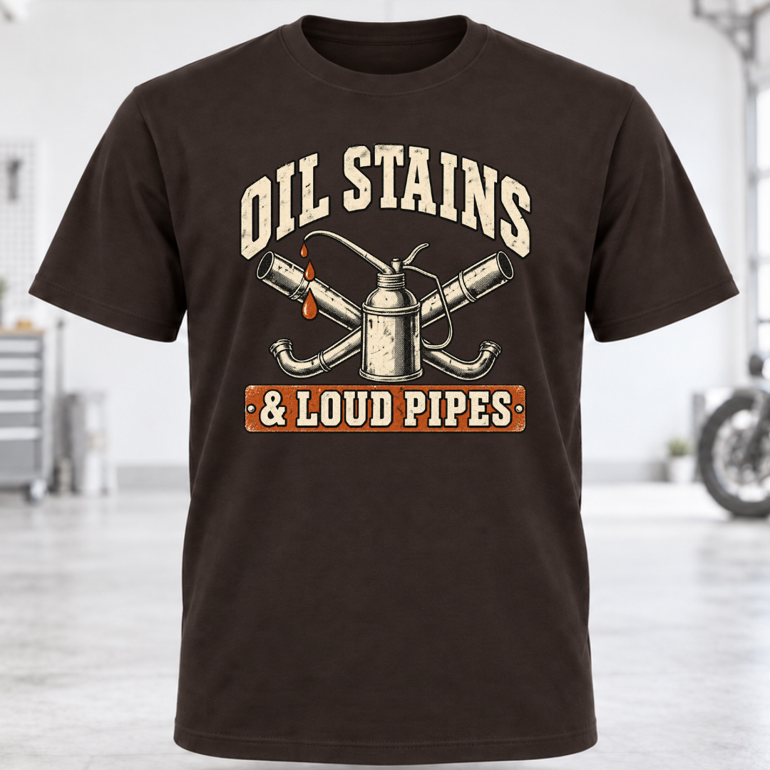 Oil Stains & Loud Pipes T-Shirt
