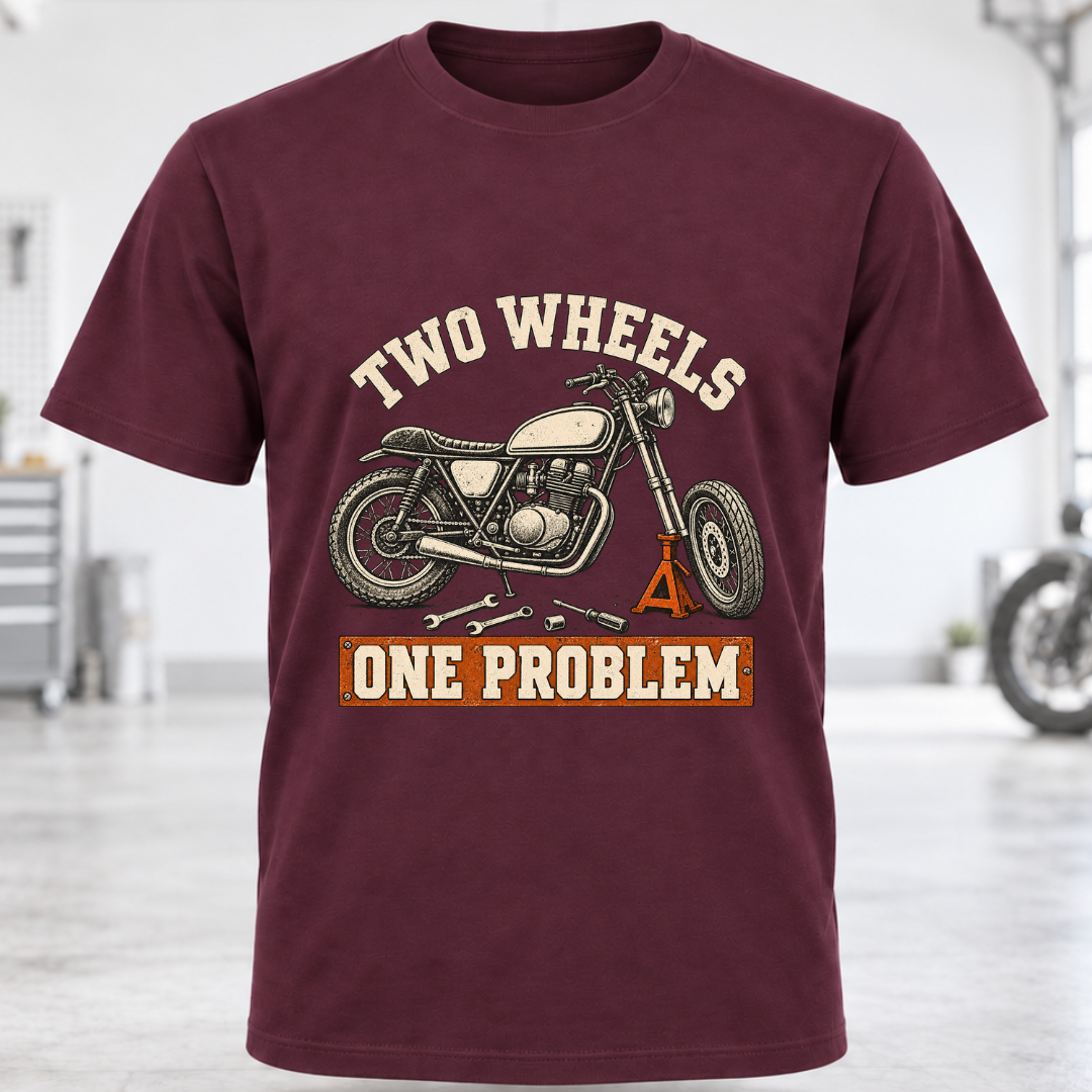 Two Wheels One Problem T-Shirt