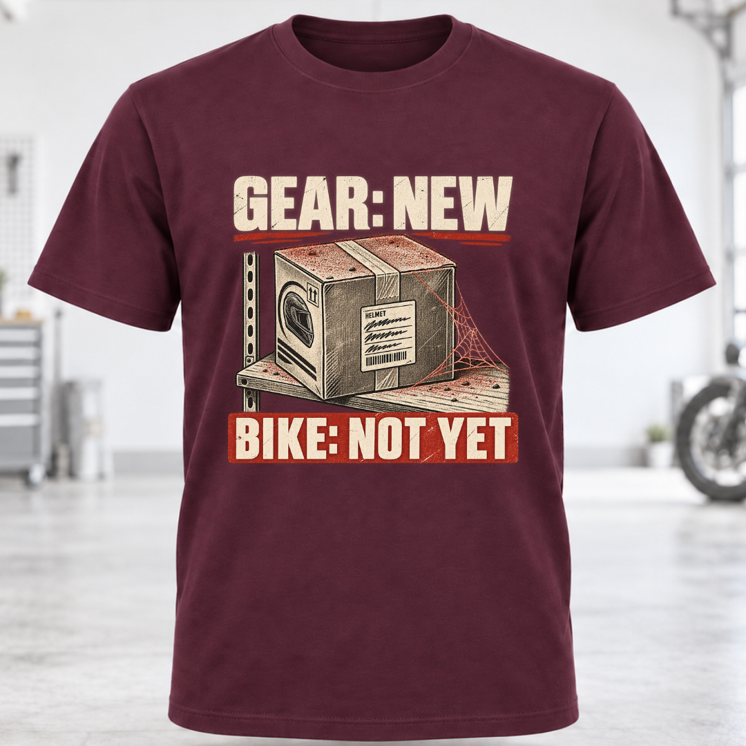 T-Shirt — GEAR: NEW / BIKE: NOT YET