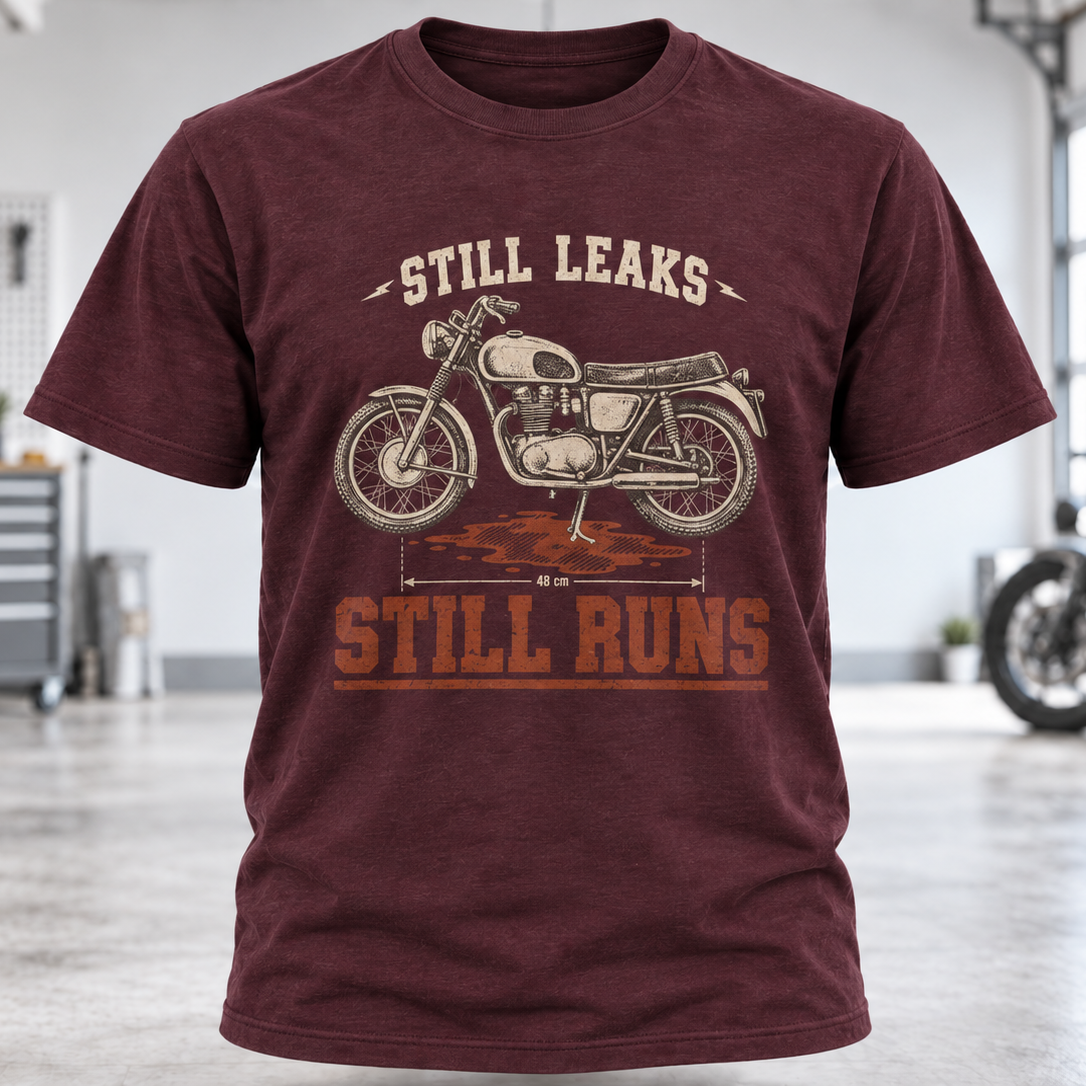 Still Leaks Still Runs T-Shirt