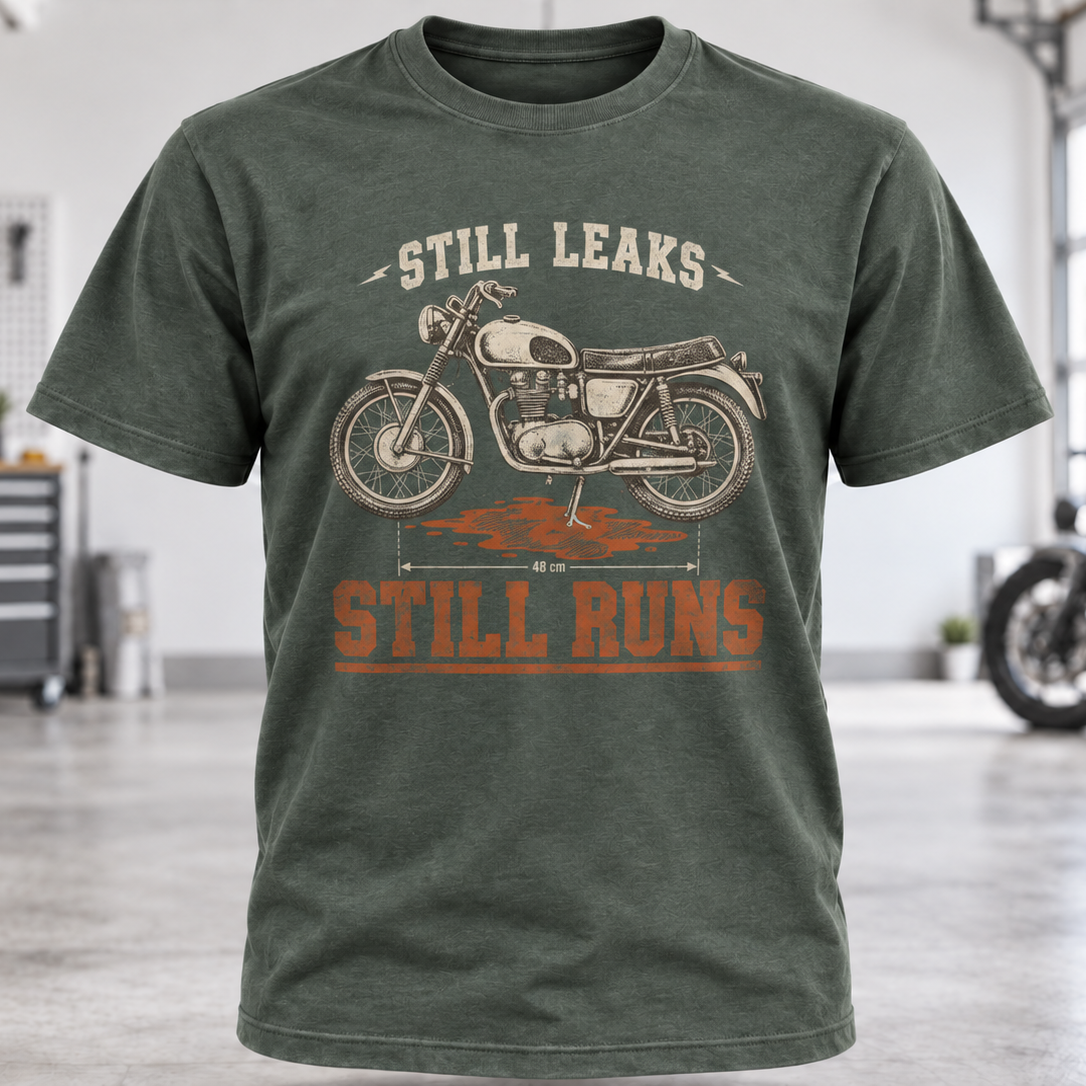 Still Leaks Still Runs T-Shirt