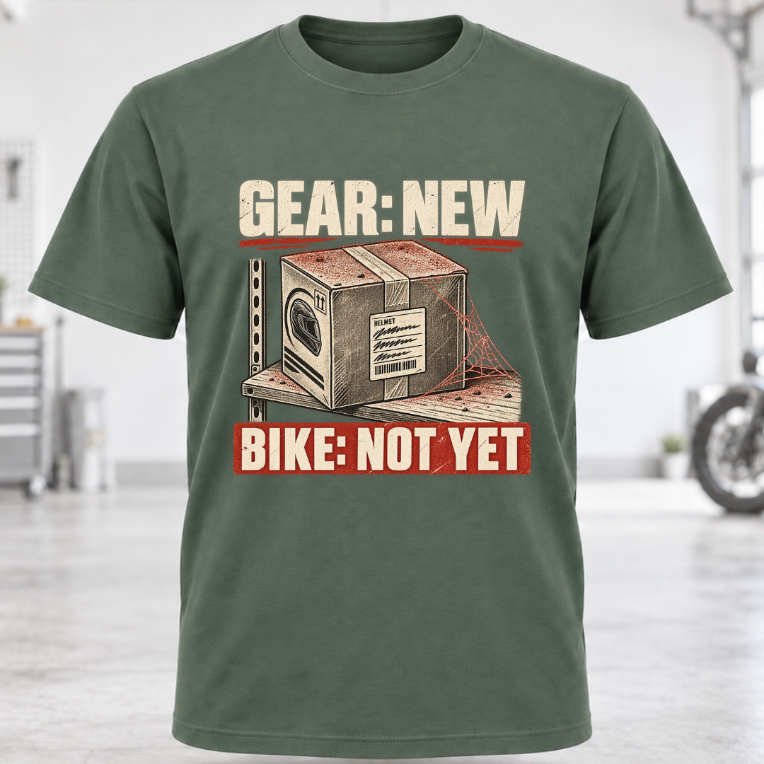 T-Shirt — GEAR: NEW / BIKE: NOT YET