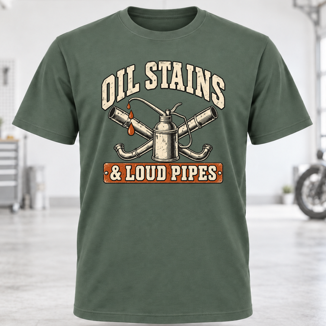 Oil Stains & Loud Pipes T-Shirt