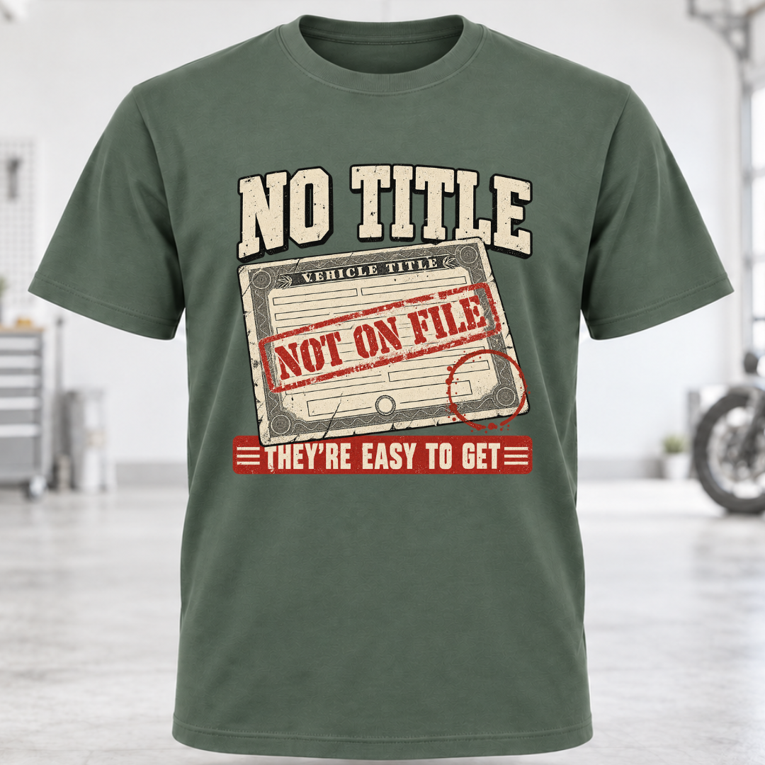 No Title 'Not On File' Graphic T-Shirt