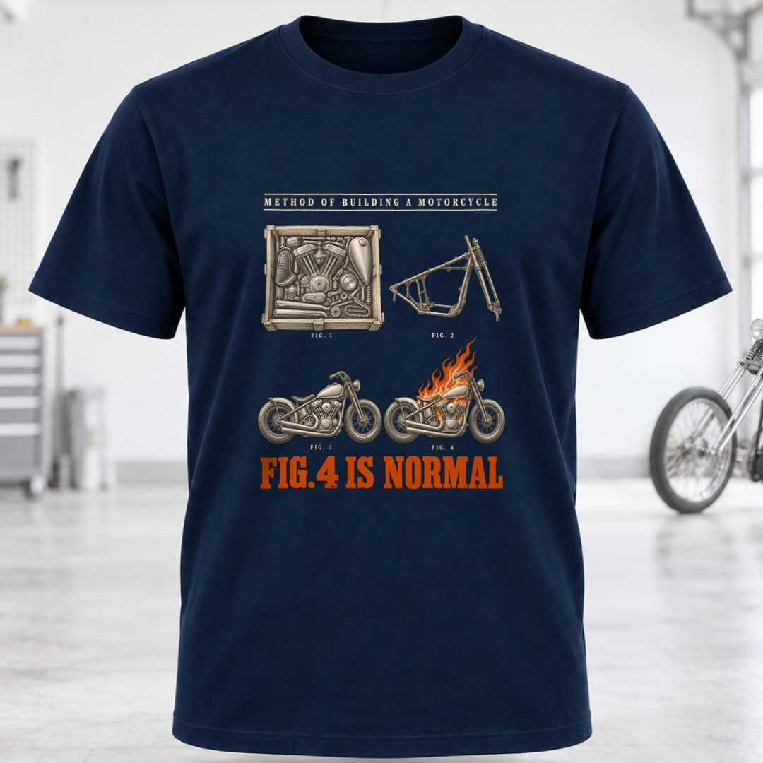 Motorcycle Build Diagram T-Shirt