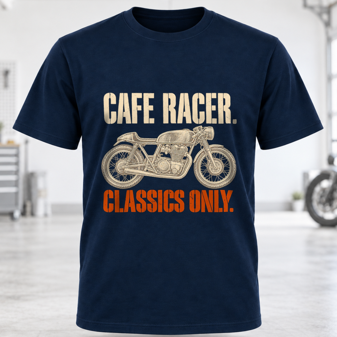 Cafe Racer T-Shirt – "Classics Only"