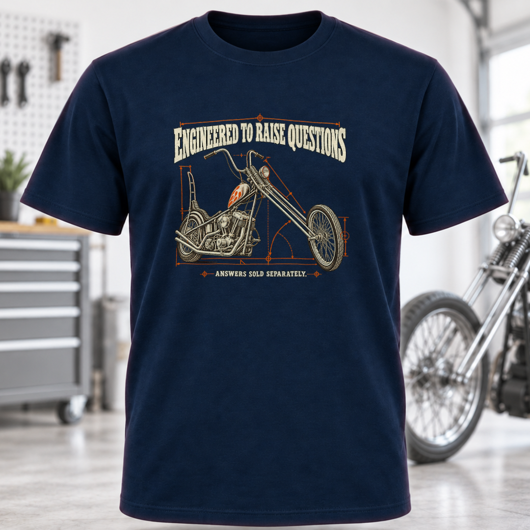 T-Shirt - "Engineered to Raise Questions"