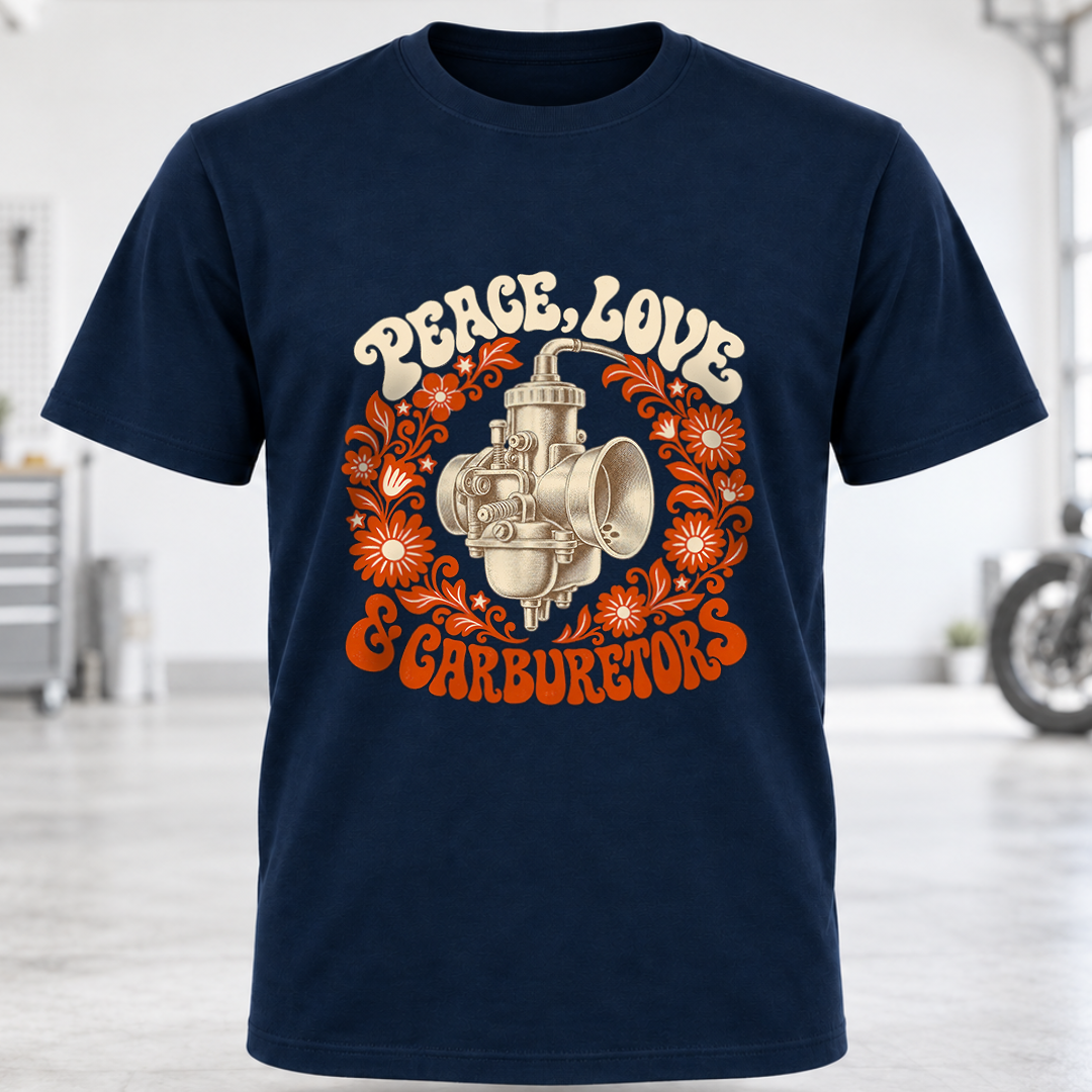 Peace, Love & Carburetors T-Shirt