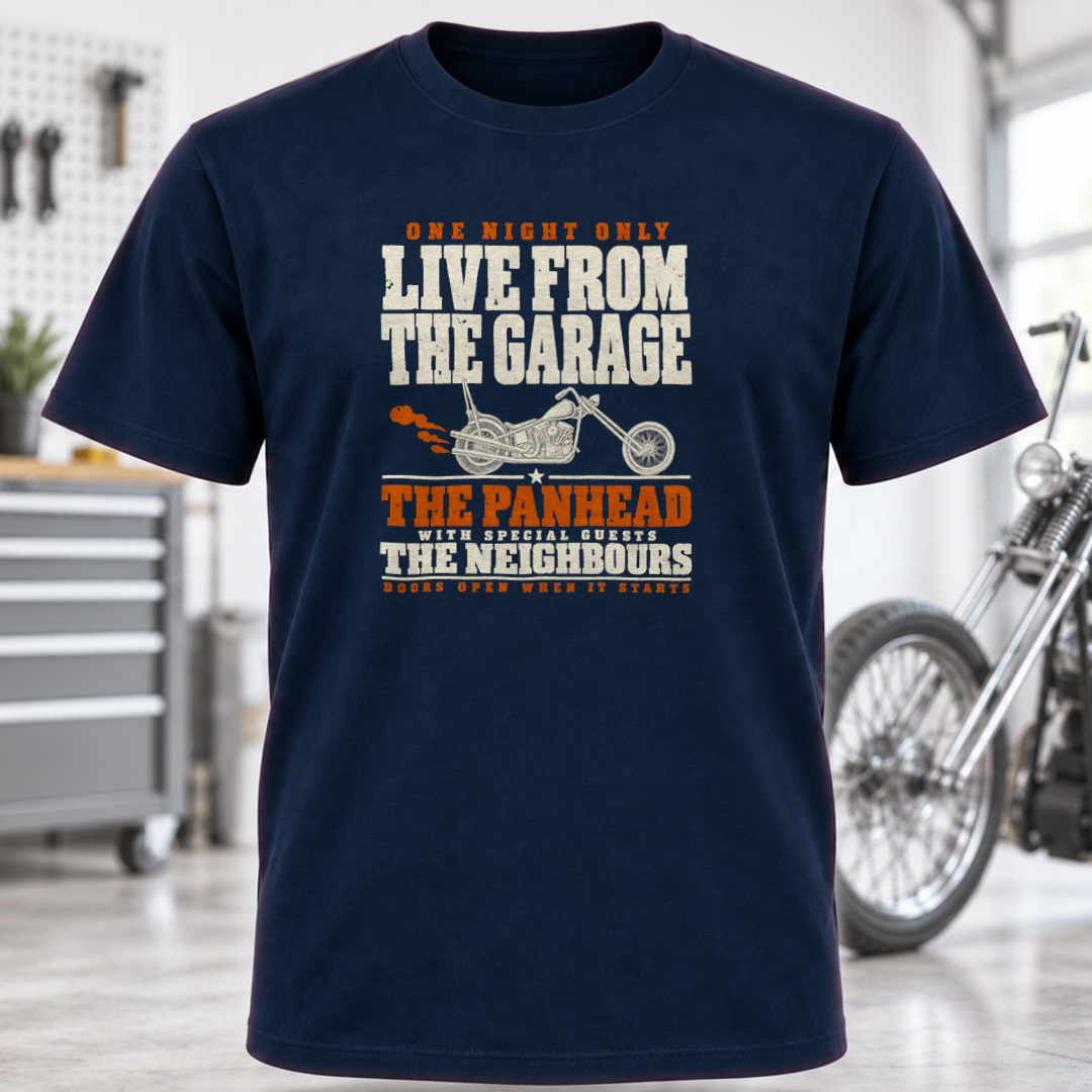 Live From The Garage Motorcycle T-Shirt