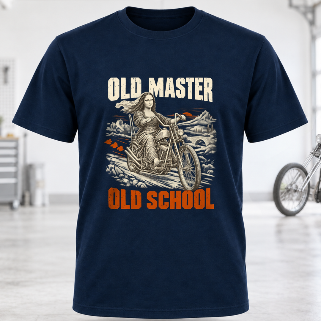 Old Master Old School Motorcycle T‑Shirt