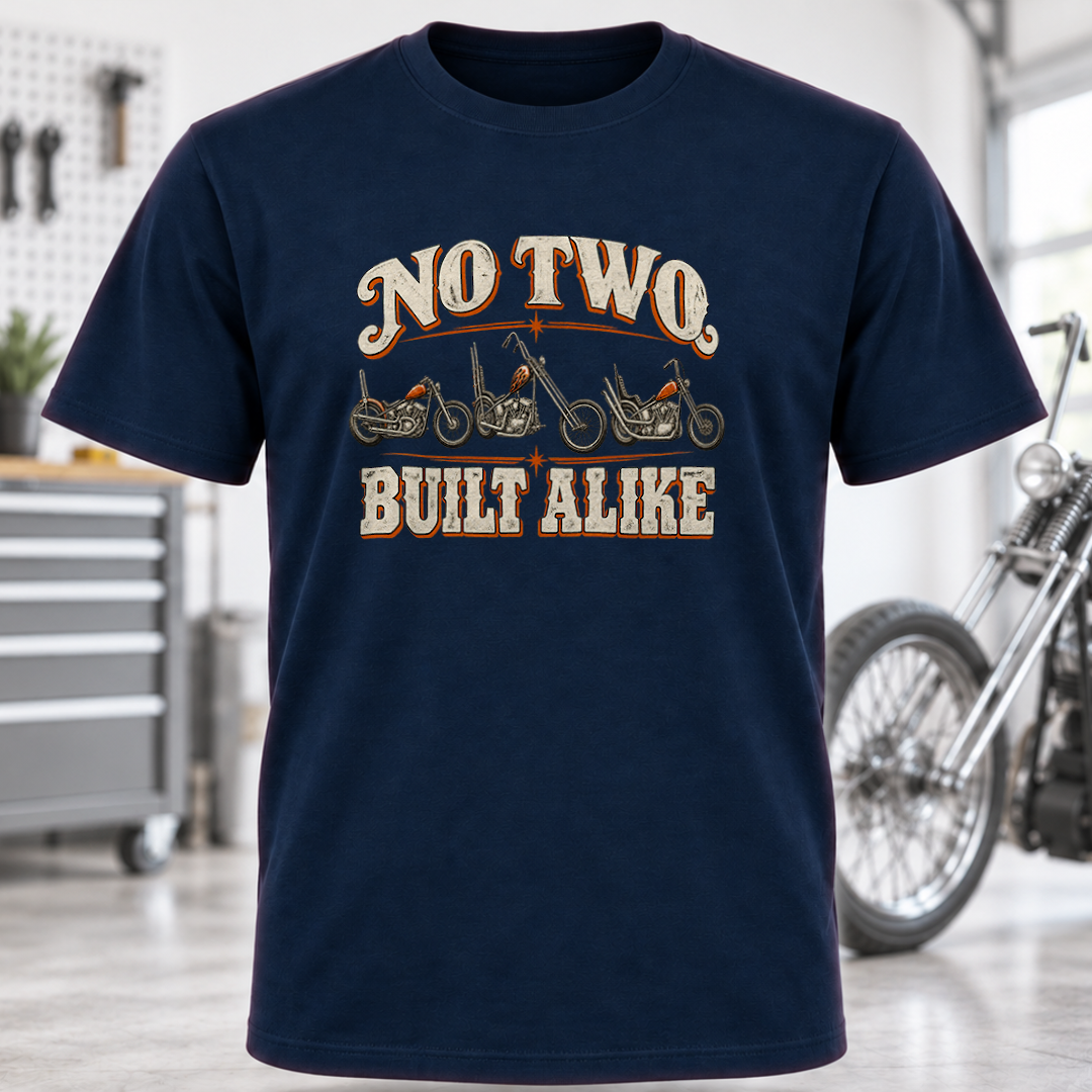 T-Shirt — "No Two Built Alike"