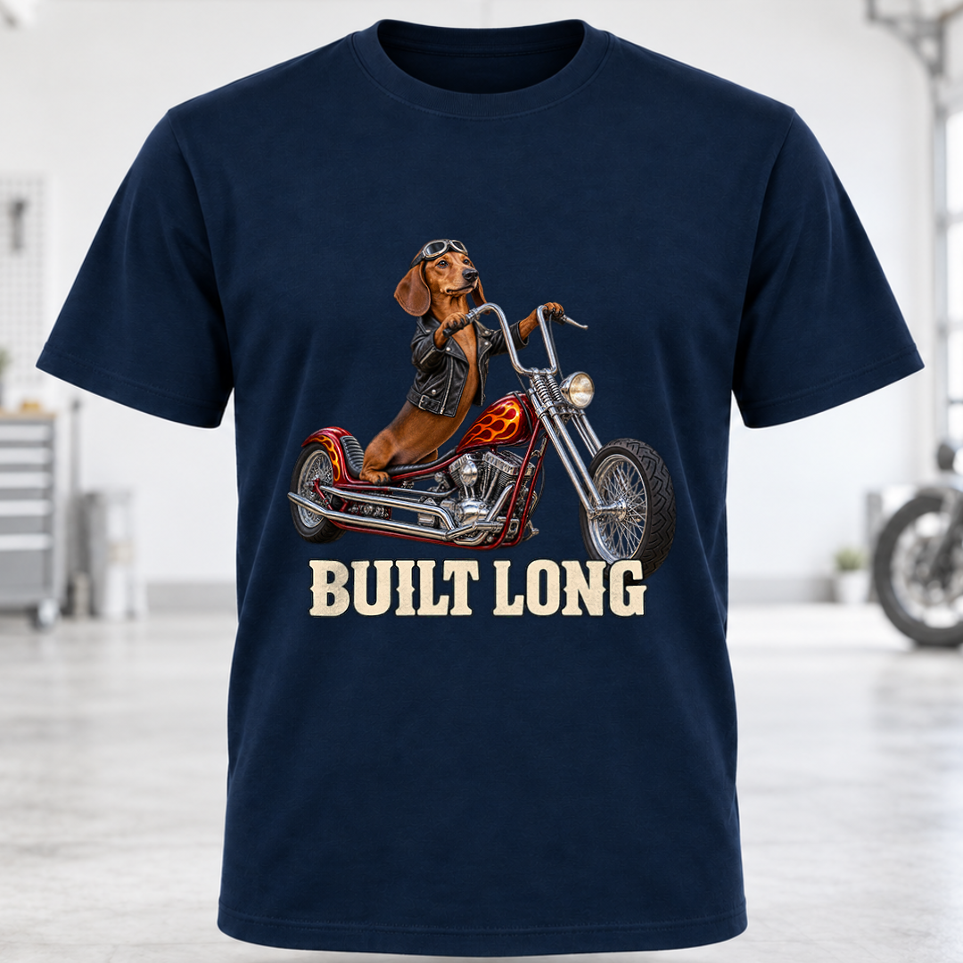 Built Long Motorcycle T-Shirt