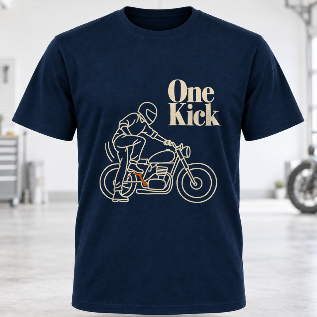 One Kick Motorcycle T-Shirt