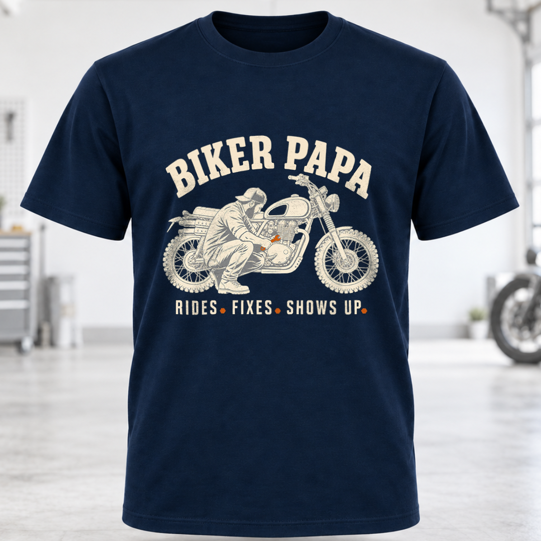 T-Shirt - Rides, Fixes, Shows Up