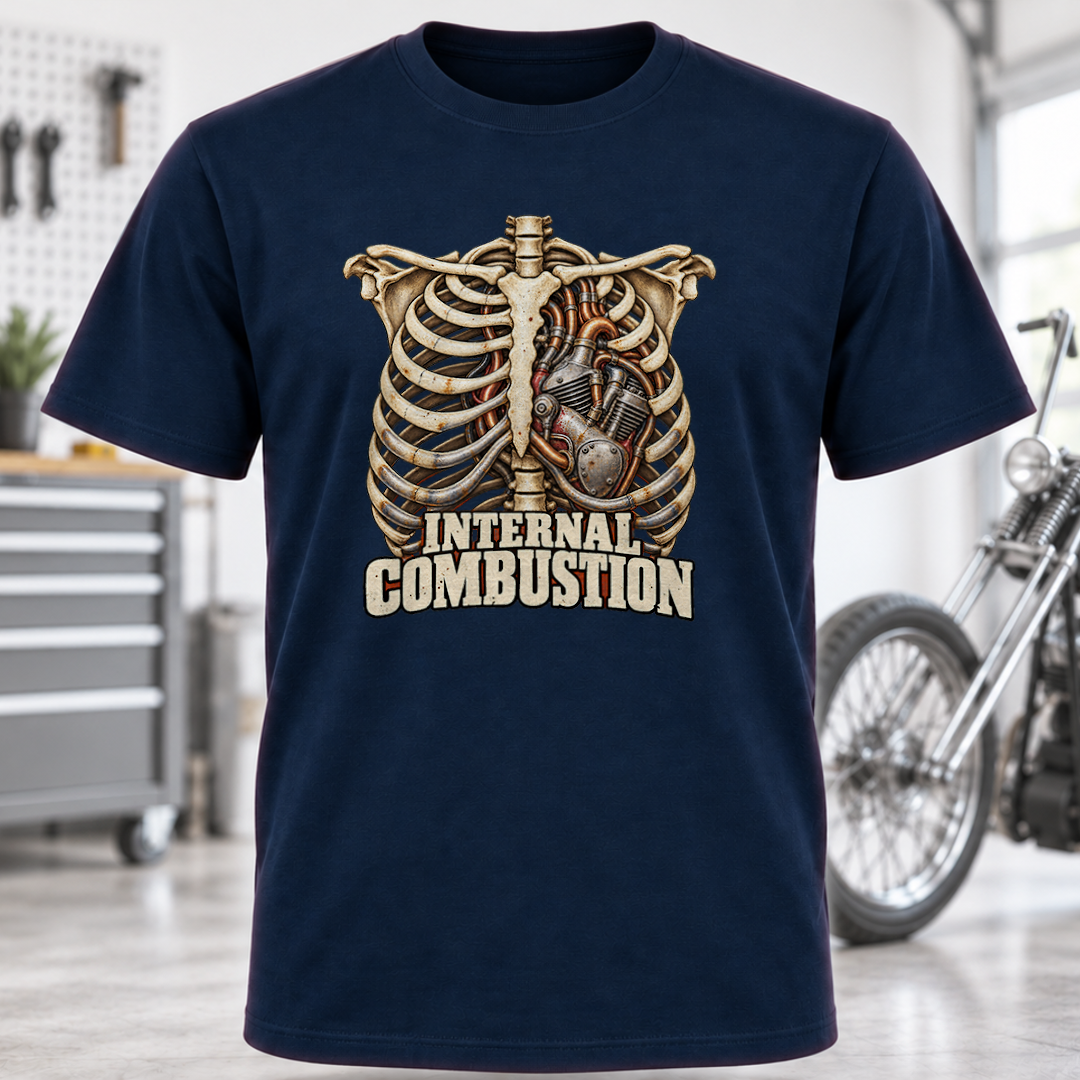 Internal Combustion Engine Skeleton T-Shirt