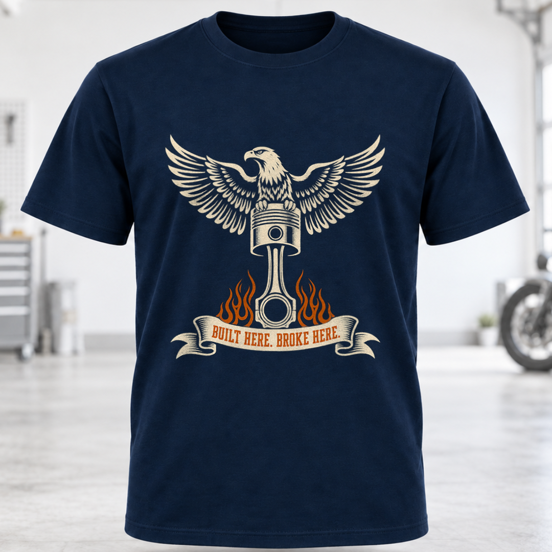 Mechanic Eagle Piston T-Shirt