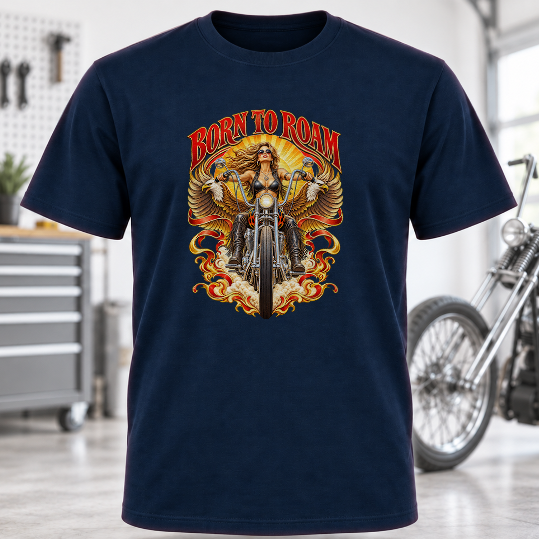 Born to Roam Chopper T-Shirt