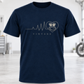 Vintage V-Twin Heart Heartbeat T-Shirt