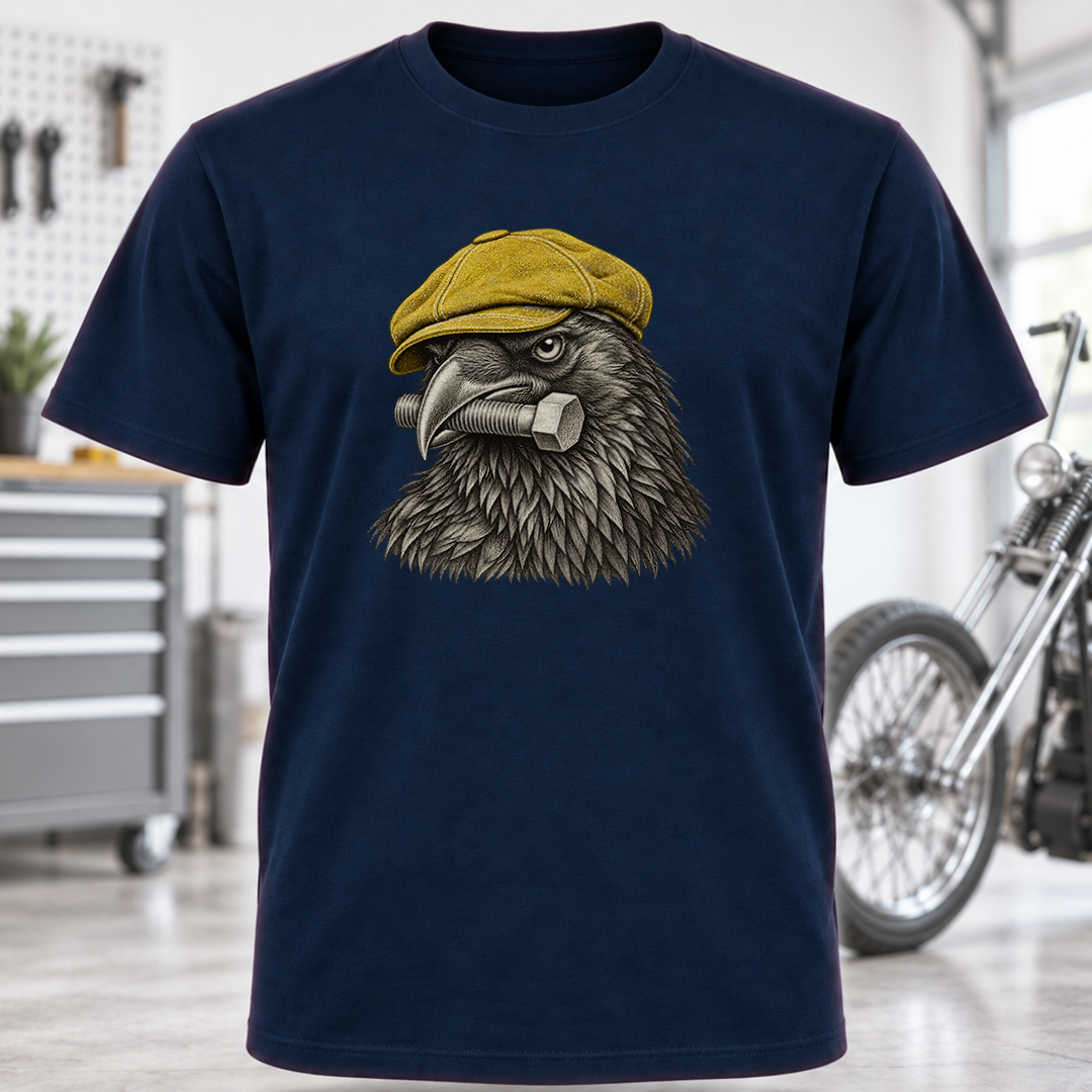 Raven with Bolt Graphic T-Shirt