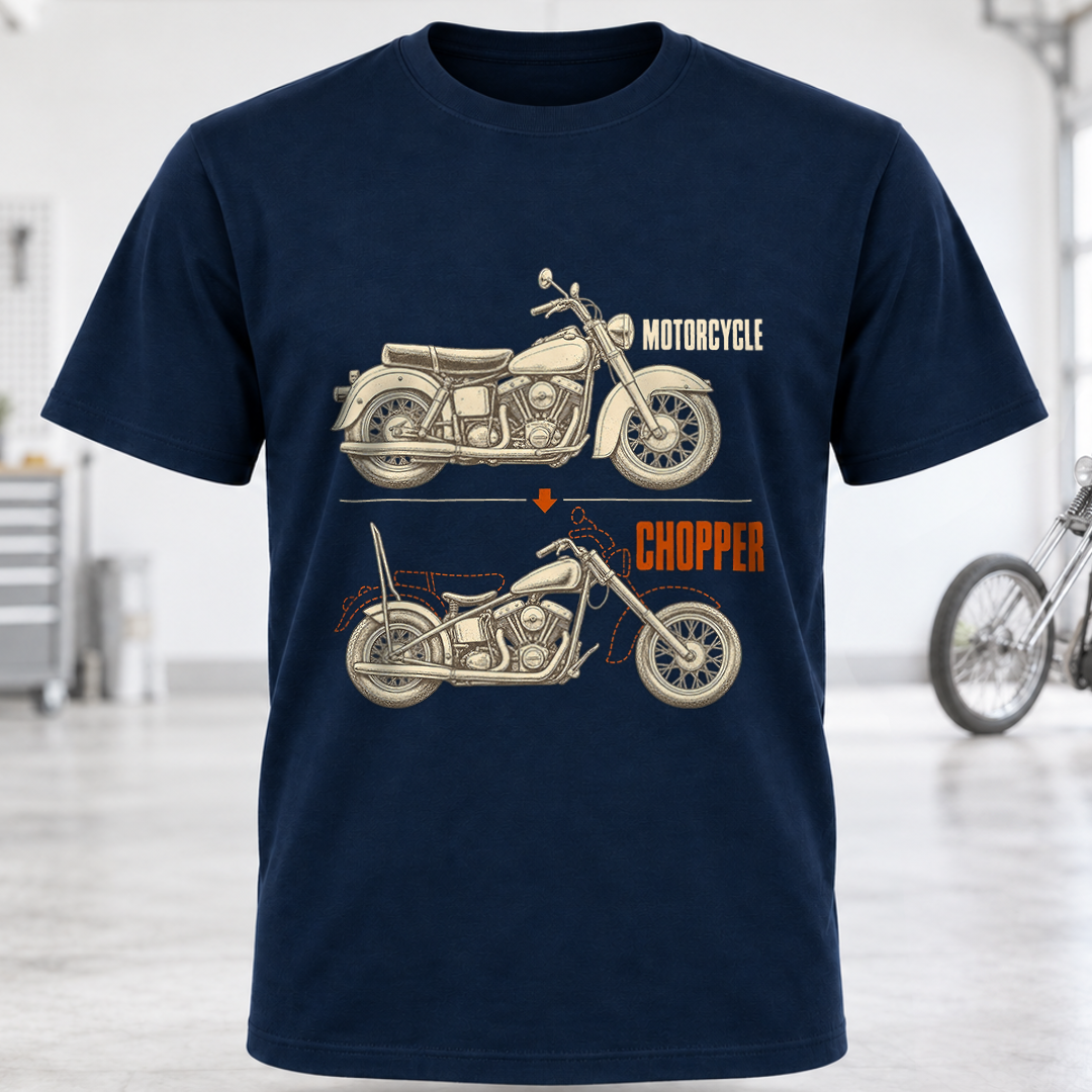 Motorcycle vs Chopper T-Shirt