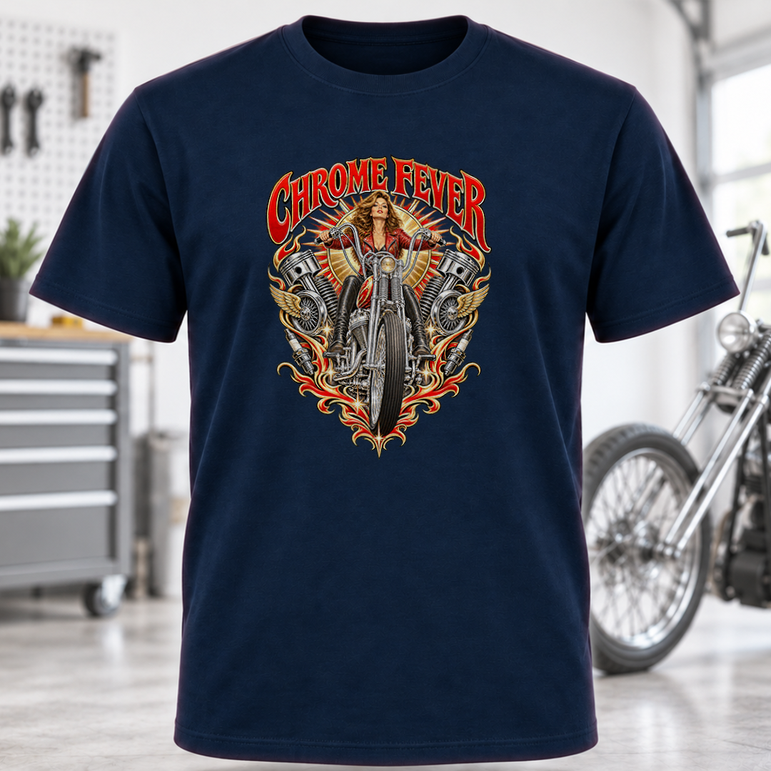 Chrome Fever Motorcycle T-Shirt