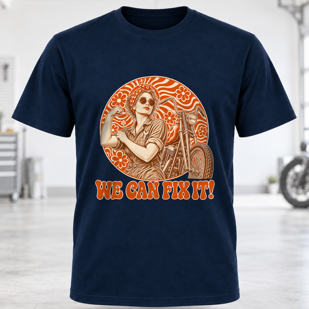 Vintage Rosie the Riveter 'We Can Fix It!' T-Shirt