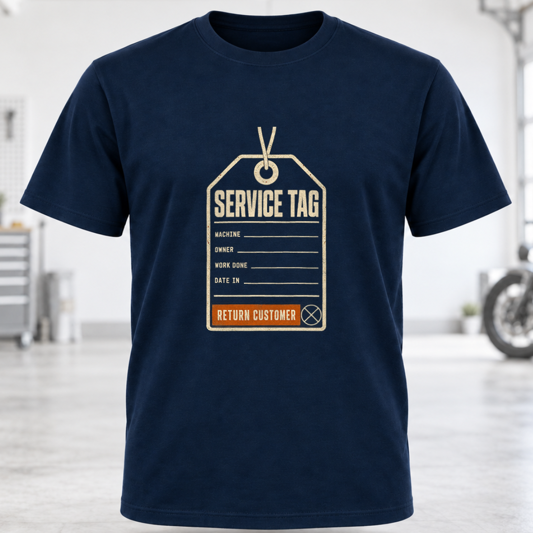 Service Tag Graphic T-Shirt
