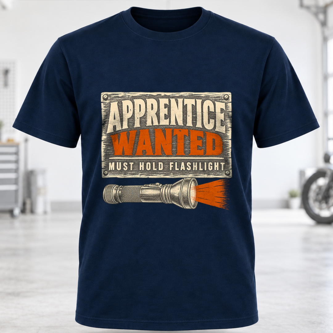 Apprentice Wanted Flashlight T-Shirt