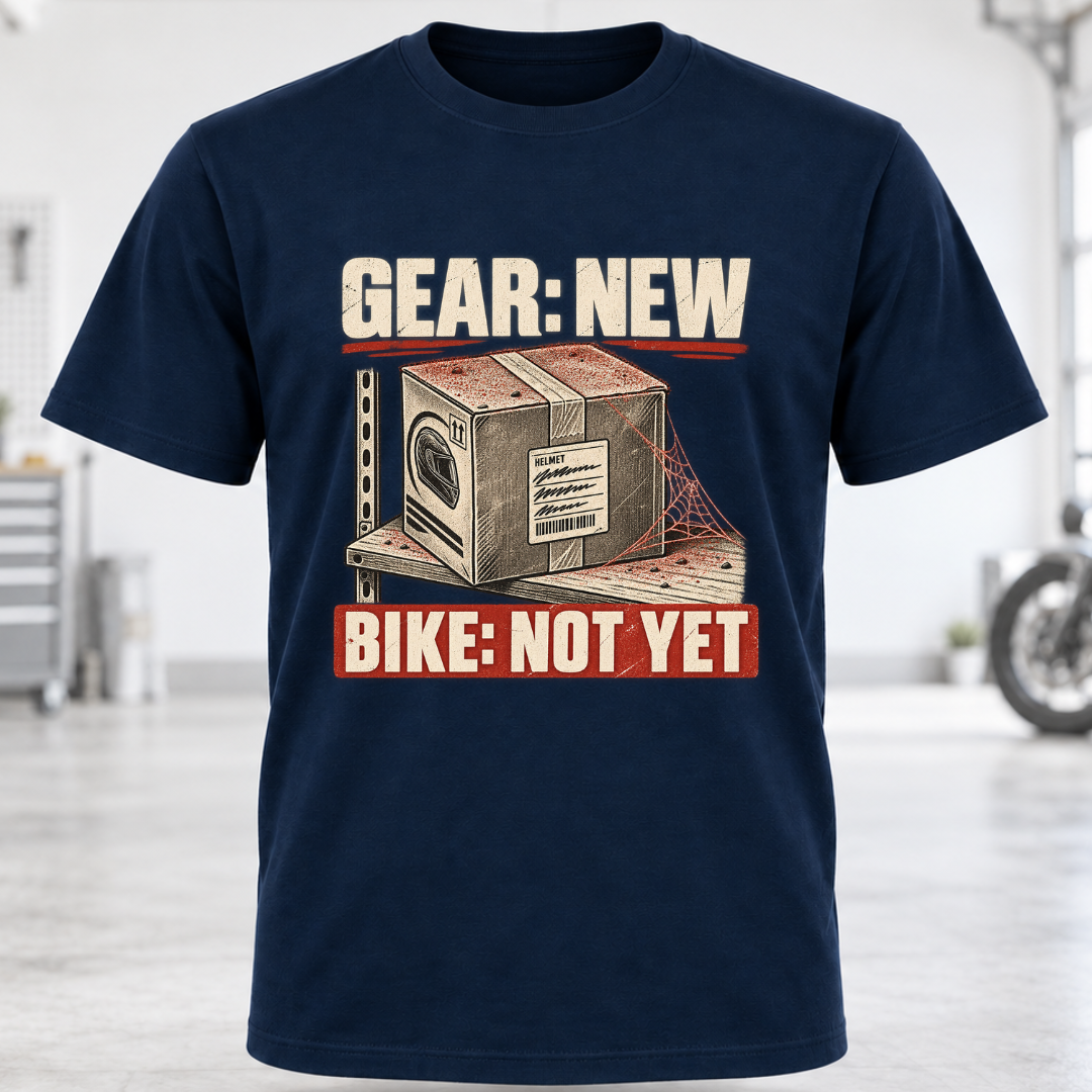 T-Shirt — GEAR: NEW / BIKE: NOT YET