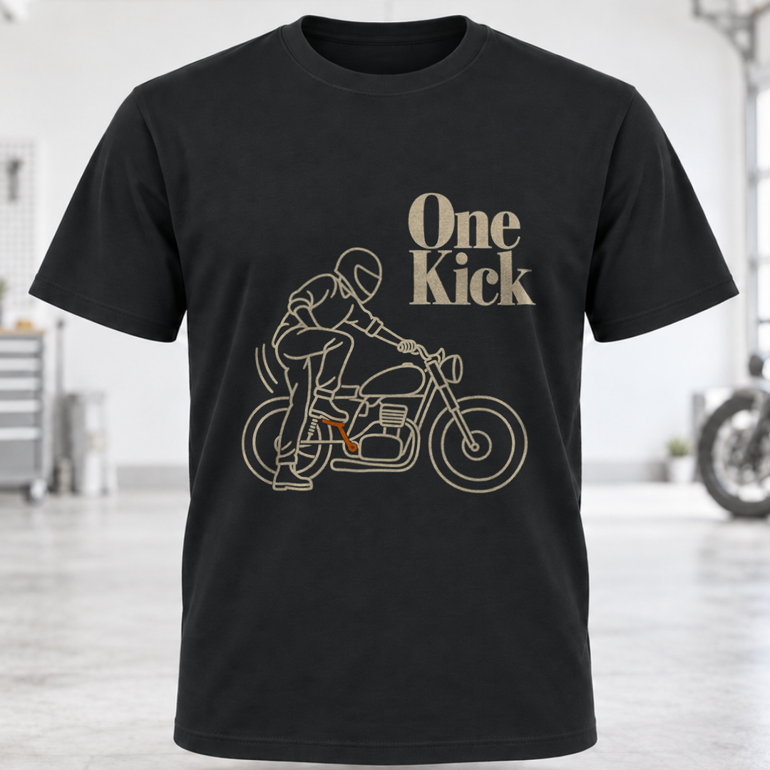 One Kick Motorcycle T-Shirt