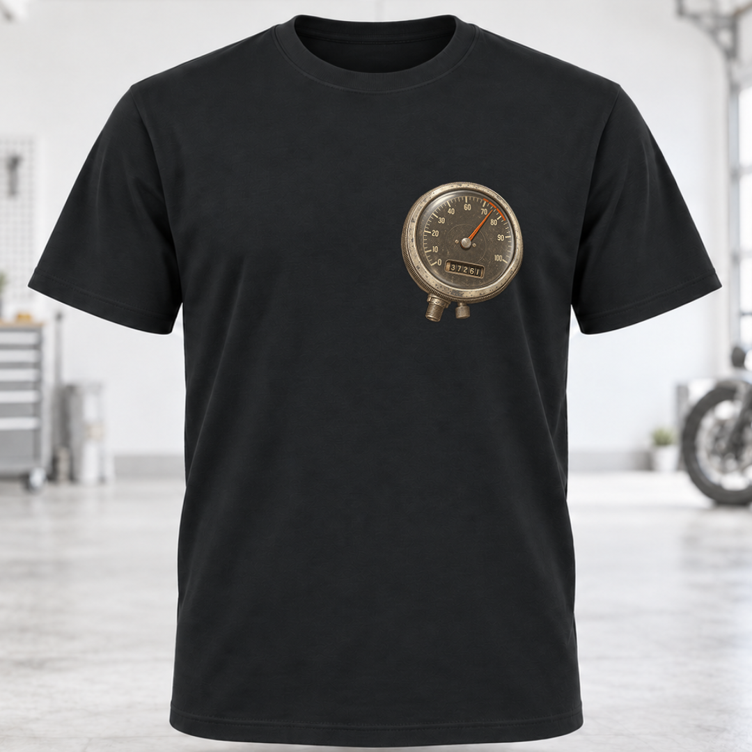 Speedometer Chest Pocket T‑Shirt