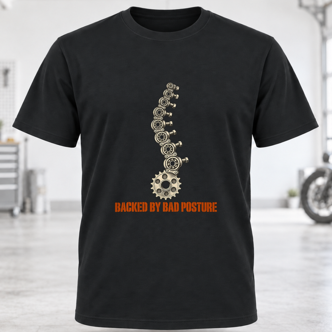 T-Shirt - 'Backed by Bad Posture'