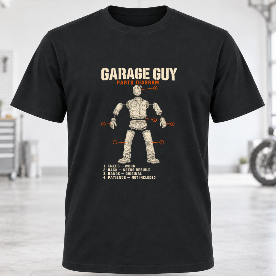 Garage Guy T-Shirt -Vintage Mechanic Tee