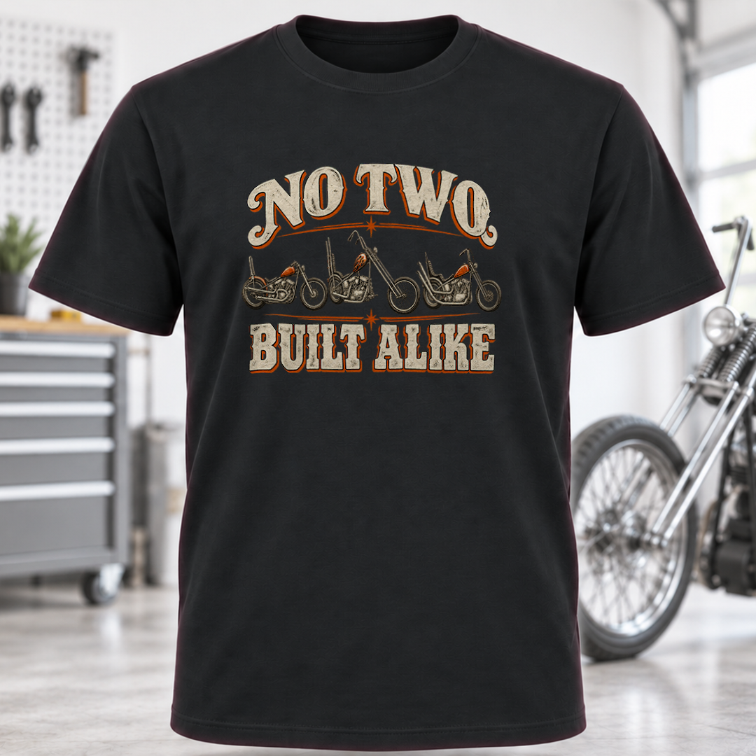 T-Shirt — "No Two Built Alike"