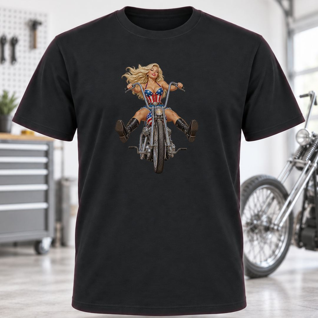 Biker Pinup T-Shirt