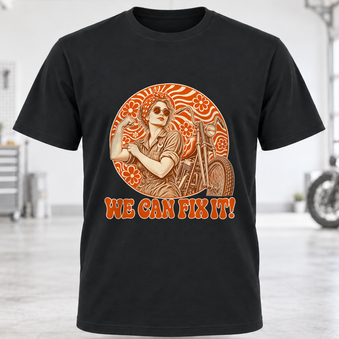 Vintage Rosie the Riveter 'We Can Fix It!' T-Shirt