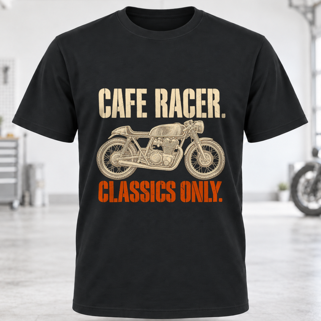 Cafe Racer T-Shirt – "Classics Only"