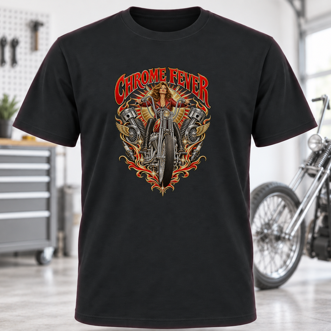 Chrome Fever Motorcycle T-Shirt